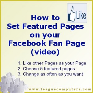 How To Set Featured Pages on your Facebook Page