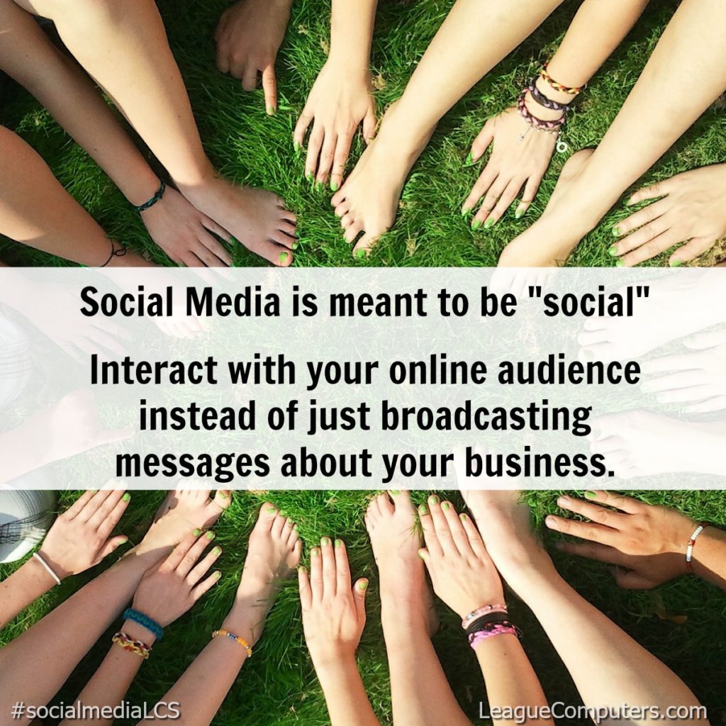 Social media is meant to be social