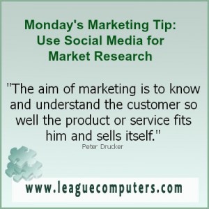 Marketing Tip - Use Social Media for Market Research