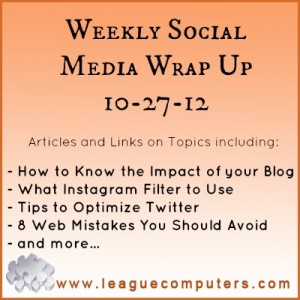 Social Media Wrap Up 10-27-12