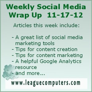 Weekly Social Media Wrap Up 11-17-12
