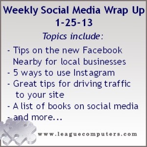 Weekly Social Media Wrap Up 1-25-13