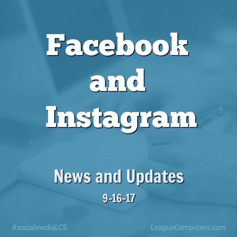 Facebook and Instagram updates 