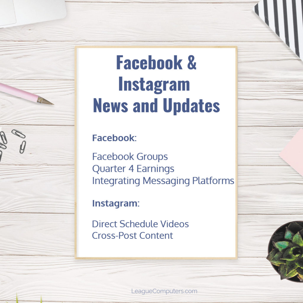 Facebook and Instagram News January 2019